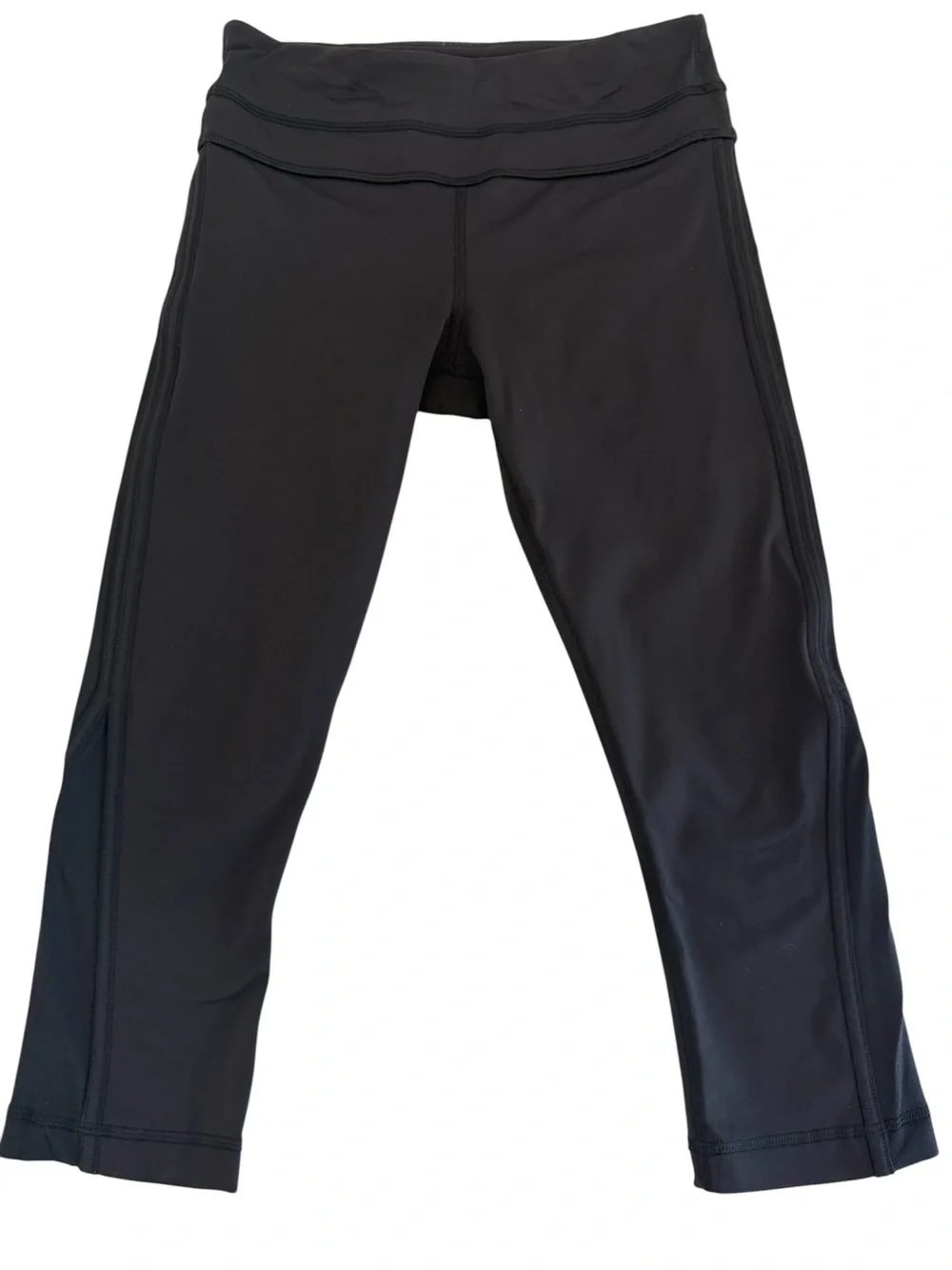 lululemon athletica Black Cropped Workout Leggings